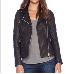 DOMA LEATHER MOTTO JACKET SMALL
